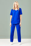 BIZCARE CST942LS Ladies Tailored Round Neck Scrub Top 4 Colours - Workin' Gear