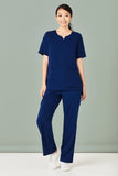 BIZCARE CST942LS Ladies Tailored Round Neck Scrub Top 4 Colours - Workin' Gear