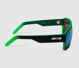 UNIT Vault Sunglasses - Matte Black Dip Green Polarised
