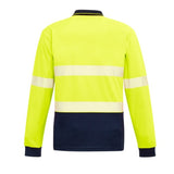 SYZMIK ZH530 Unisex Hi Vis Segmented L/S Polo - Hoop Taped - Workin' Gear