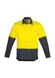 SYZMIK ZW122 Unisex Hi Vis Spliced Industrial Shirt - Workin Gear