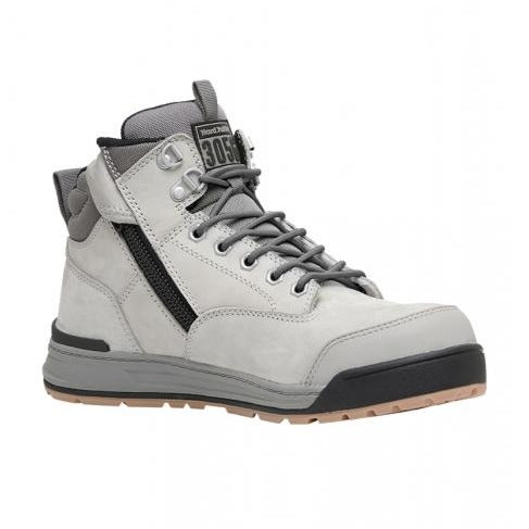 HARD YAKKA 3056 Lace Zip Safety Boot - Grey (Y60202