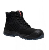HARD YAKKA Y60235 NITE VISION SAFETY BOOT - BLACK - Workin Gear