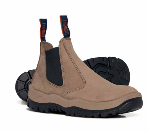 Mongrel Work Boots 916040 Non Safety Elastic Sided Wheat Suede New - Foto 5