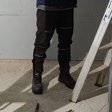 STEEL BLUE Argyle Zip Scuff Cap Composite Toe Safety Boot - Black
