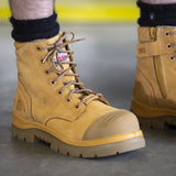 STEEL BLUE Argyle Zip Scuff Cap Composite Toe Safety Boot - Wheat (318592)