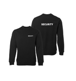 SECURITY Crew Neck Jumper - Black (3FS)