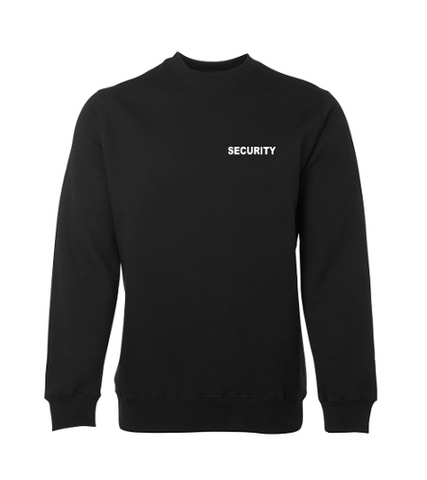 SECURITY Crew Neck Jumper - Black (3FS)