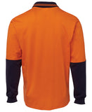 JB'S Hi Vis Long Sleeve Cotton Polo (6CPHL)