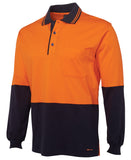 JB'S Hi Vis Long Sleeve Cotton Polo (6CPHL)