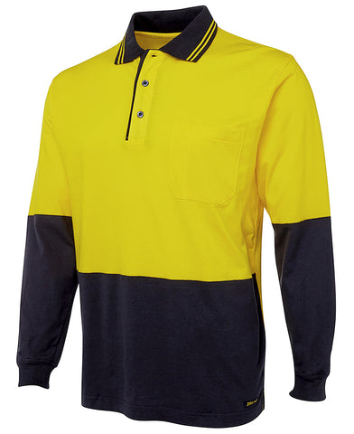 JB'S Hi Vis Long Sleeve Cotton Polo (6CPHL)