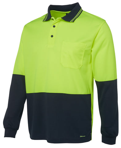 JB'S Hi Vis Traditional Long Sleeve Polo (6HVPL)