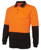 JB'S Hi Vis Traditional Long Sleeve Polo (6HVPL)