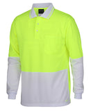 JB'S Hi Vis Traditional Long Sleeve Polo (6HVPL)
