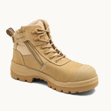 BLUNDSTONE 8554 Unisex RotoFlex Zip Safety Boot - Sand