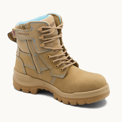 BLUNDSTONE 8864 Ladies RotoFlex Zip Safety Boot - SAND