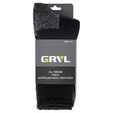 GRVL All Terrain Australian Wool Crew Socks - 3 Pack