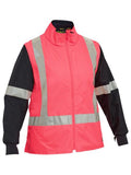 BISLEY Womens Taped Hi VIS 5 in 1 Rain Jacket (BKL6975)