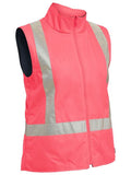 BISLEY Womens Taped Hi VIS 5 in 1 Rain Jacket (BKL6975)
