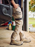 BISLEY FLEX & MOVE™ Stretch Zip Pocket Elastic Waist Cargo Pants (BPC6338) - Workin' Gear