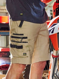 BISLEY Flx & Move Elastic Waist Zip Pocket Cargo Short (BSHC1338) - Workin' Gear