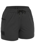 BISLEY Women's Flx & Move 4-Way Stretch Elastic Waist Short (BSHL1331) - Charcoal
