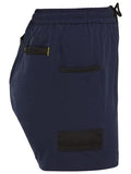 BISLEY Women's Flx & Move 4-Way Stretch Elastic Waist Short (BSHL1331) - Navy