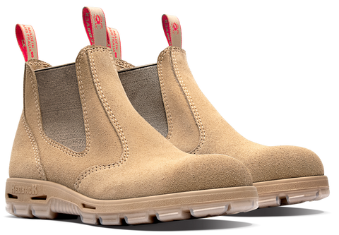 REDBACK Bobcat - Safety Boot - Sand Suede (USBSA)
