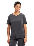 INAURA Avery Womens Round Neck Scrub Top (CST942LS)
