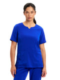 INAURA Avery Womens Round Neck Scrub Top (CST942LS)