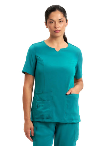 INAURA Avery Womens Round Neck Scrub Top (CST942LS)