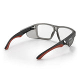 SAFESTYLE Converts Matte Graphite/Red Frame Clear Lens