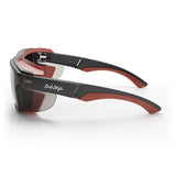 SAFESTYLE Converts Matte Graphite/Red Frame Grey Polarised Lens