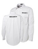 SECURITY Epaulette Long Sleeve Shirt - WHITE (6E-L/S) - Workin' Gear