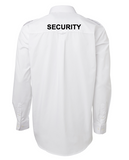 SECURITY Epaulette Long Sleeve Shirt - WHITE (6E-L/S) - Workin' Gear