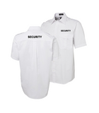 SECURITY Epaulette Short Sleeve Shirt - WHITE (6E-S/S) - Workin' Gear