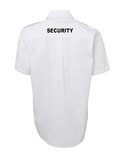 SECURITY Epaulette Short Sleeve Shirt - WHITE (6E-S/S) - Workin' Gear