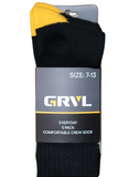 GRVL Everyday Comfortable Crew Socks - 5 Pack (GRVLS2)