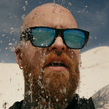 SAFESTYLE Fusions Matte Black Frame Mirror Blue Polarised Lens