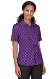 BIZ  Florence Womens Daisy Print Short Sleeve Shirt (CS948LS)