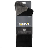 GRVL Rebar Sorbtek Performance Work Sock - 4 Pack