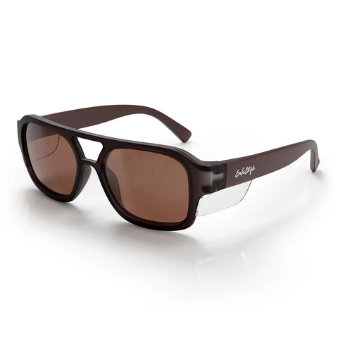 SAFESTYLE Skylines Chocolate Frame Brown Polarised Lens