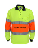 POLO Long Sleeve with TRAFFIC CONTROL PRINTED (3709)