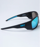 UNIT Combat Sunglasses -  Medium Impact Safety Sunglasses - Blue