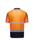 SYZMIK Mens Hi Vis Flux Segmented Tape Short Sleeve Polo (ZH555)