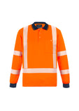 SYZMIK Hi Vis X Back Taped Long Sleeve Polo (ZH690)