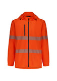 SYZMIK Unisex Super Light Segmented Tape Packable Rain Jacket (ZJ560)
