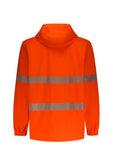 SYZMIK Unisex Super Light Segmented Tape Packable Rain Jacket (ZJ560)