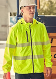 SYZMIK Unisex Super Light Segmented Tape Packable Rain Jacket (ZJ560)