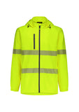 SYZMIK Unisex Super Light Segmented Tape Packable Rain Jacket (ZJ560)